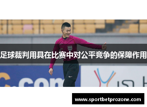 足球裁判用具在比赛中对公平竞争的保障作用